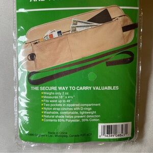 NWT Money Belt And Passport Pouch Coghlan's, Tan(Up To 48in Waist)